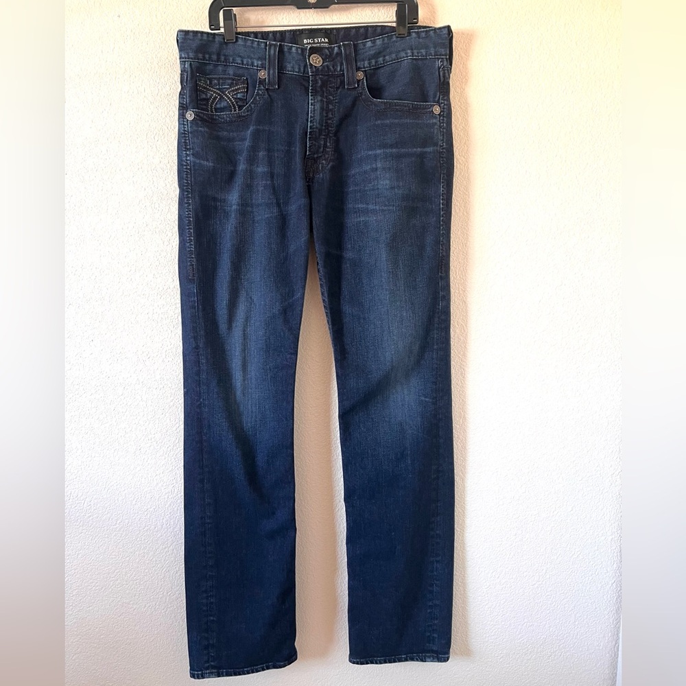 Big Star “Union” Men's Dark Wash Blue Straight-Leg Jeans